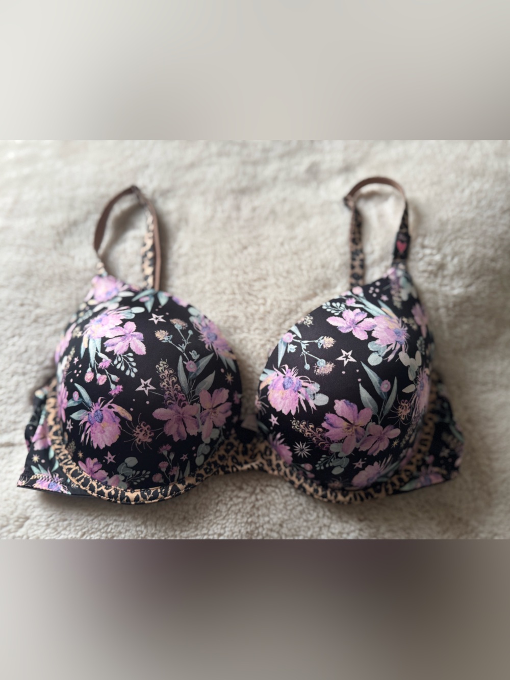 Victorias Secret Printed Push Up Bra